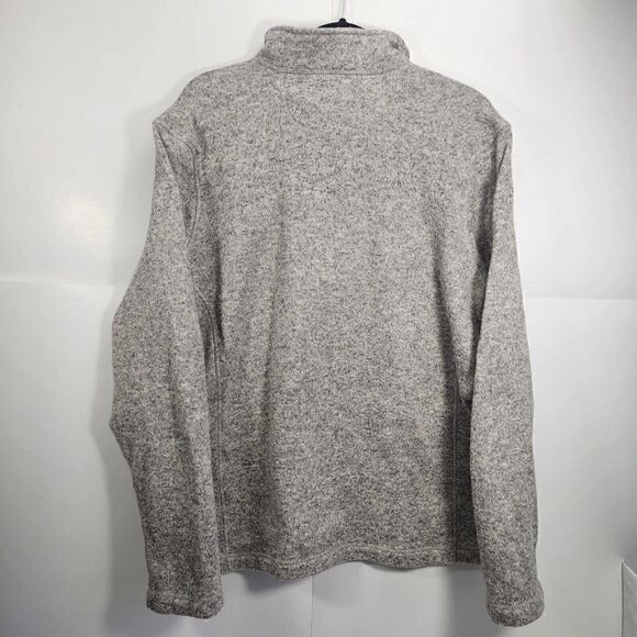 Woolrich Men's Size XL 1/4 Zip Oatmeal Gray Long Sleeve Pullover Sweater - Picture 8 of 10
